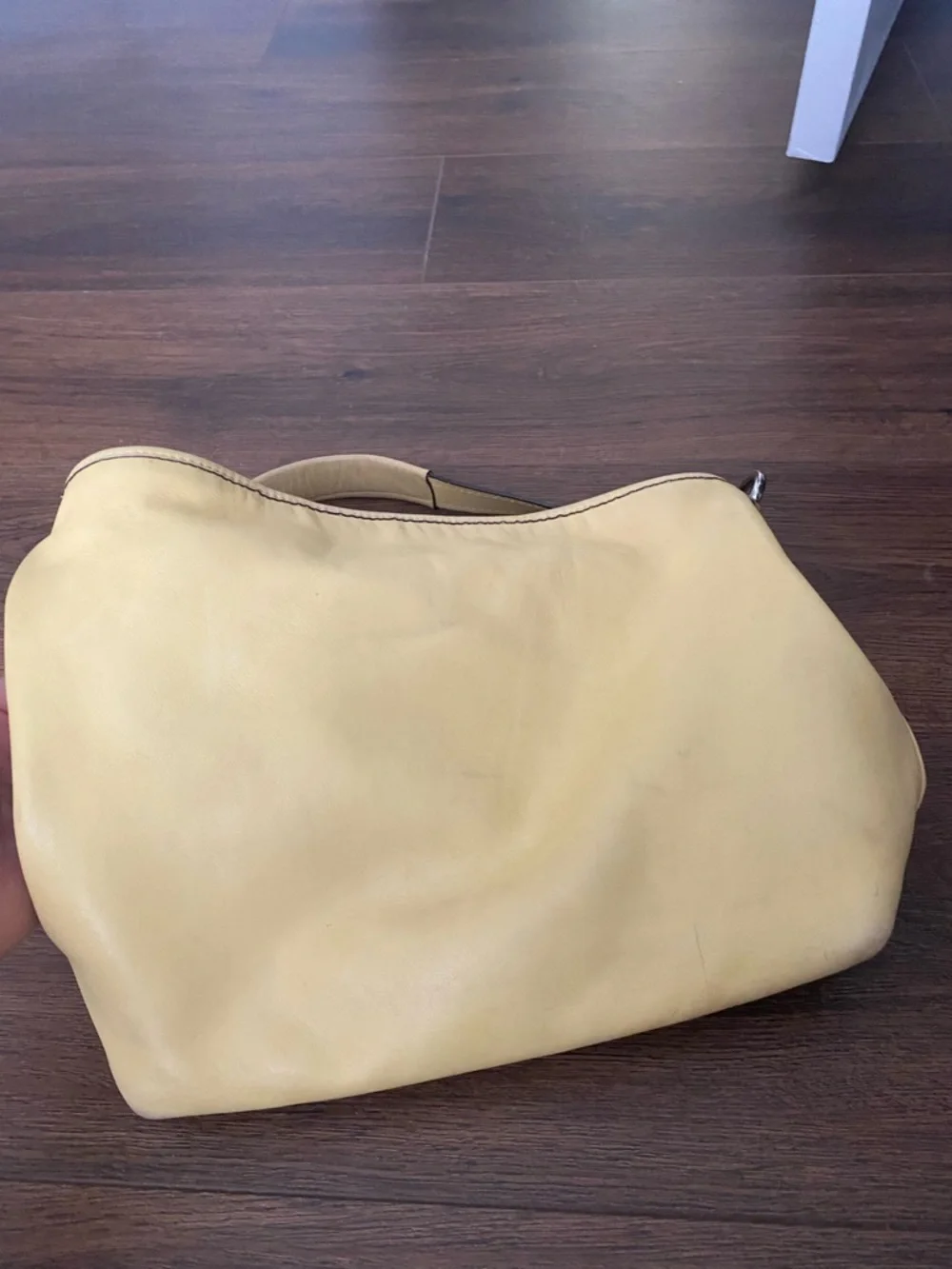 Coach Soft Yellow Leather Shoulder Hobo - Picture 4 of 6